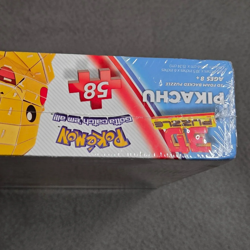 Cardinal Pokemon Pikachu 3D Foam Backed Puzzle XY 58 Piece Figure Yellow New